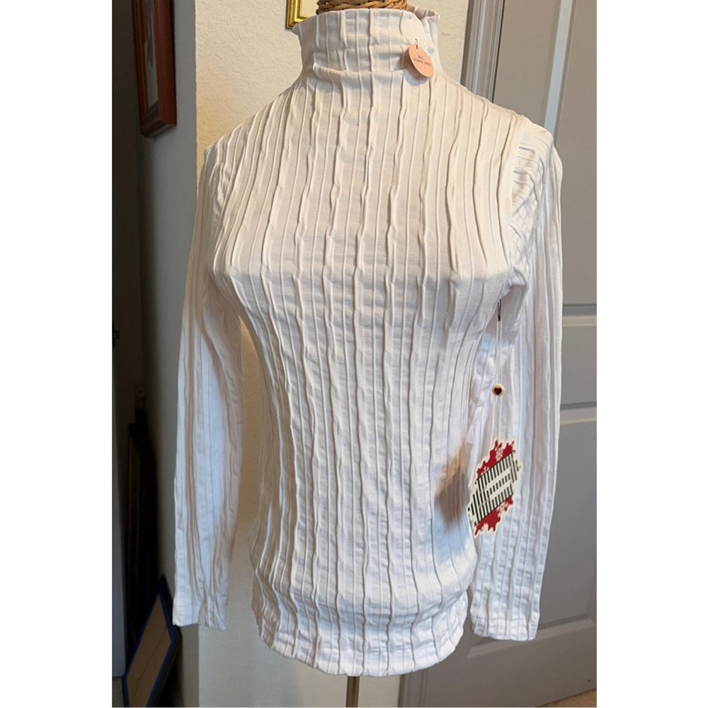 NWT Women's Bella Seamless Long Sleeve Tee M/L White #0031